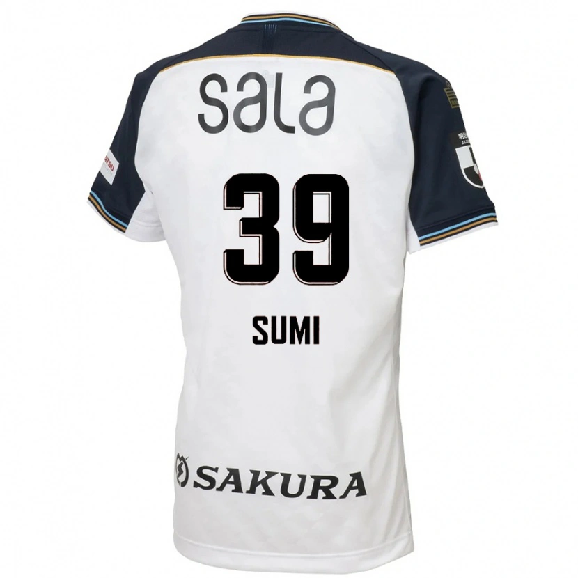 Danxen Criança Camisola Koshiro Sumi #39 Branco Preto Alternativa 2025/26 Camisa