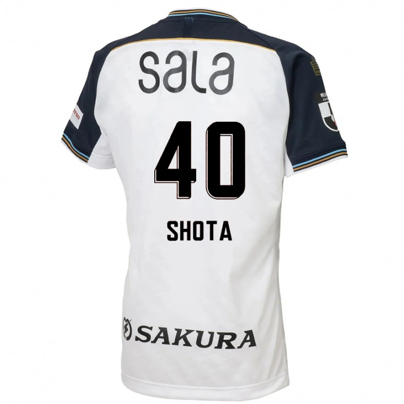 Danxen Criança Camisola Shota Kaneko #40 Branco Preto Alternativa 2025/26 Camisa