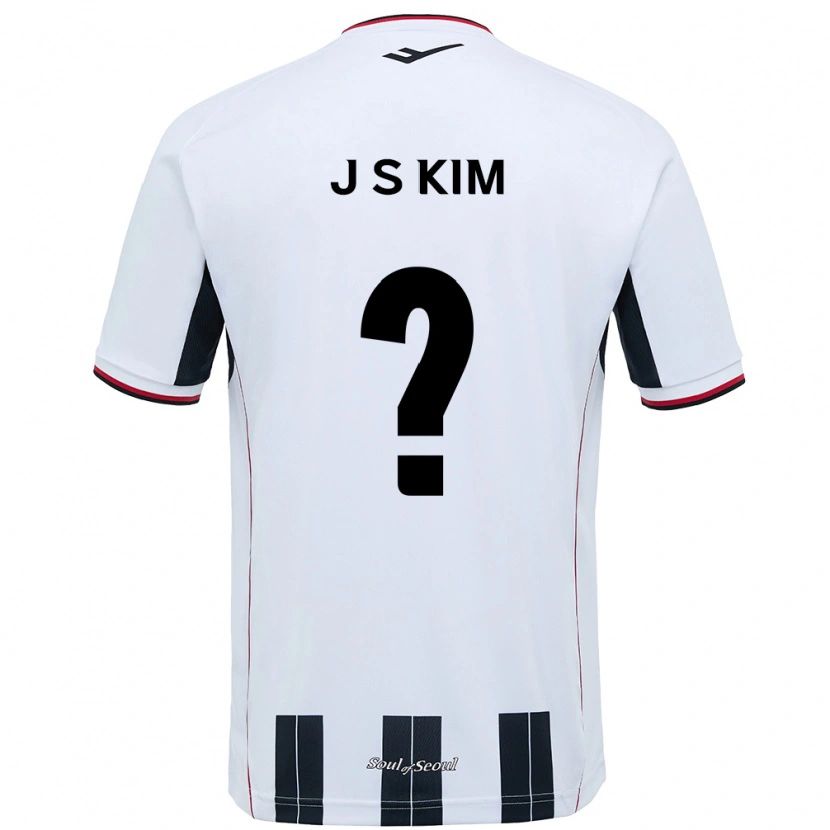 Danxen Criança Camisola Ji-Sung Kim #0 Branco Preto Alternativa 2025/26 Camisa