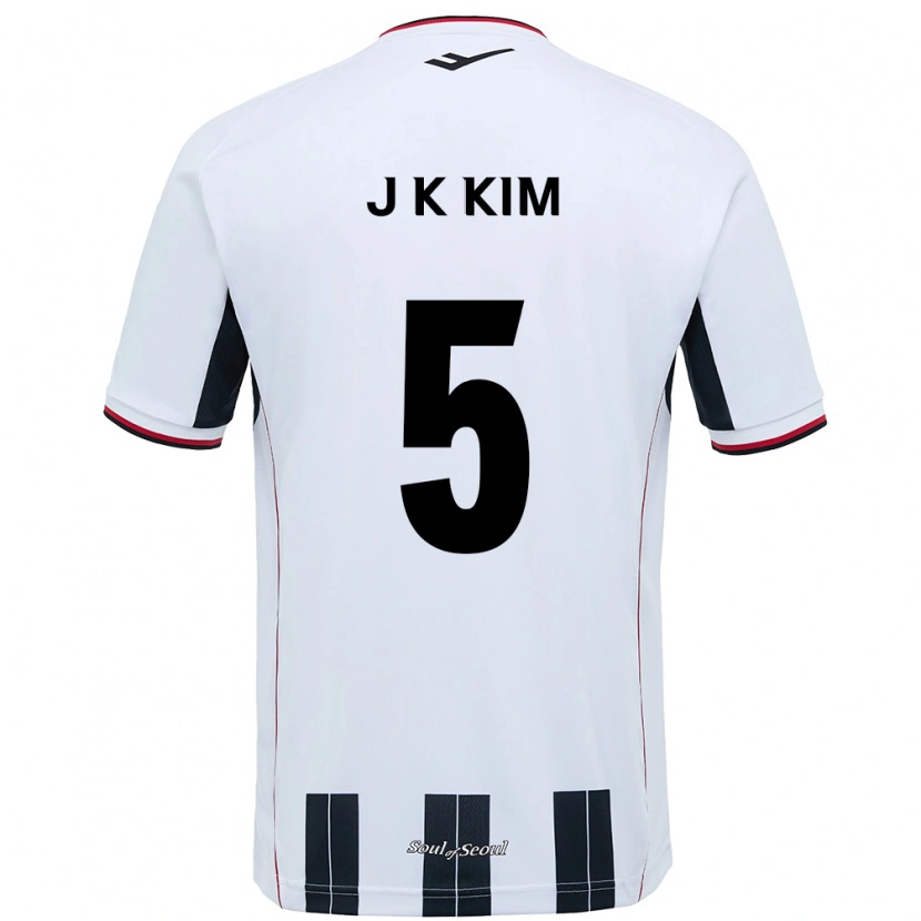 Danxen Criança Camisola Jae-Kang Kim #5 Branco Preto Alternativa 2025/26 Camisa