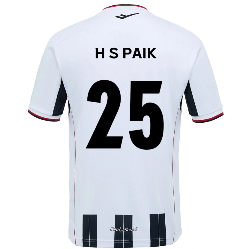 Danxen Criança Camisola Sang-Hoon Paik #25 Branco Preto Alternativa 2025/26 Camisa