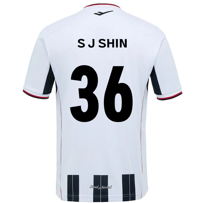 Danxen Criança Camisola Ji-Seop Shin #36 Branco Preto Alternativa 2025/26 Camisa