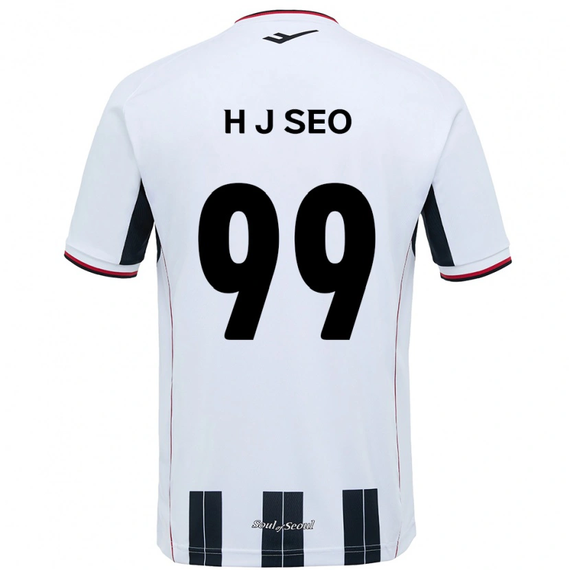 Danxen Criança Camisola Ju-Hwan Seo #99 Branco Preto Alternativa 2025/26 Camisa
