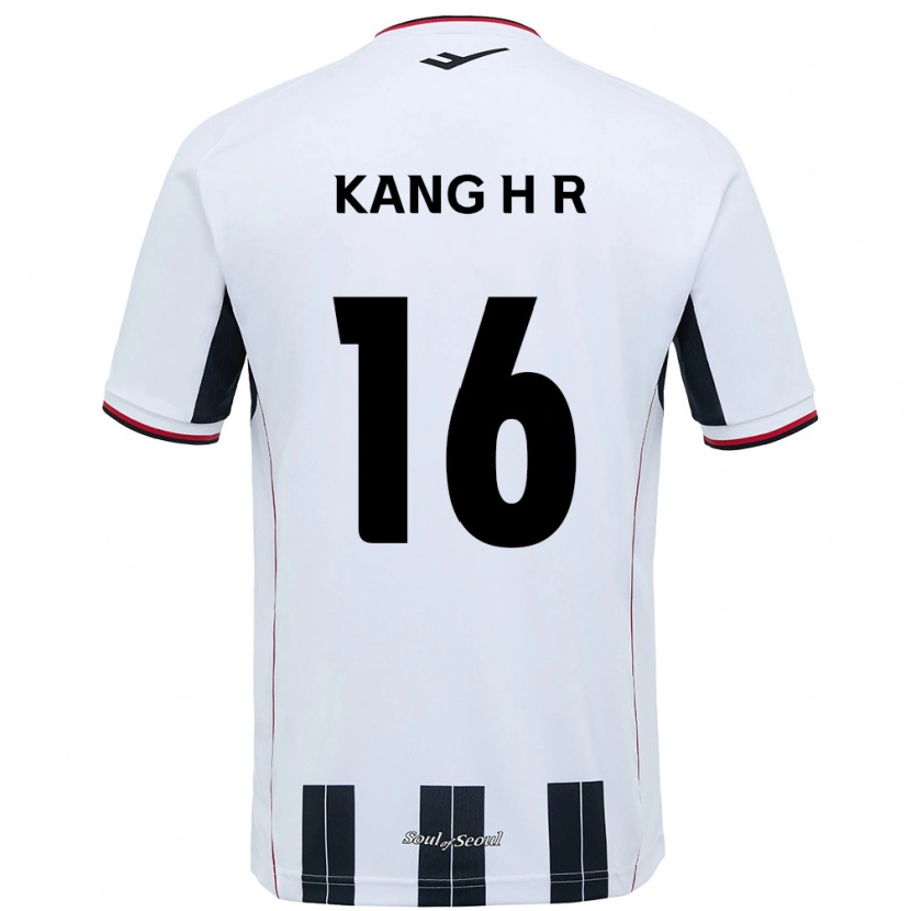 Danxen Criança Camisola Kang Hye-Rim #16 Branco Preto Alternativa 2025/26 Camisa