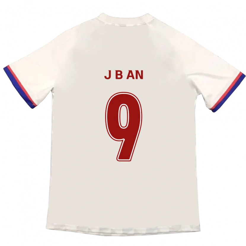 Danxen Criança Camisola Byong-Jun An #9 Branco Sujo Vermelho Alternativa 2025/26 Camisa