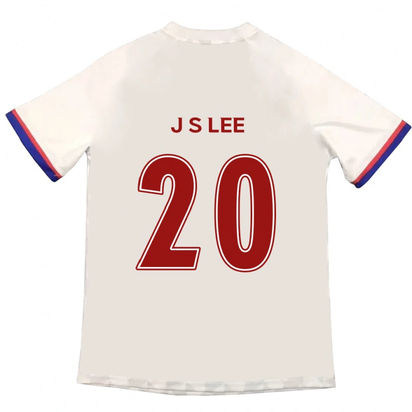 Danxen Criança Camisola Ji-Sol Lee #20 Branco Sujo Vermelho Alternativa 2025/26 Camisa
