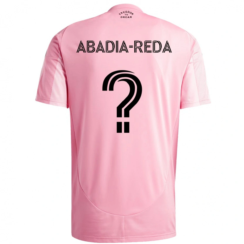 Danxen Homem Camisola Ezequiel Abadia-Reda #0 Rosa Preto Principal 2025/26 Camisa