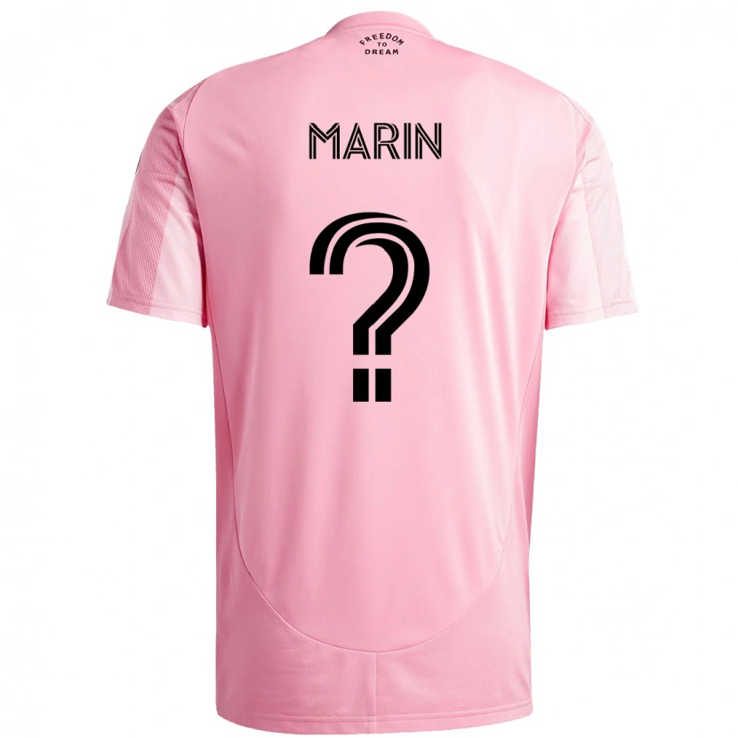 Danxen Homem Camisola Matias Marin #0 Rosa Preto Principal 2025/26 Camisa