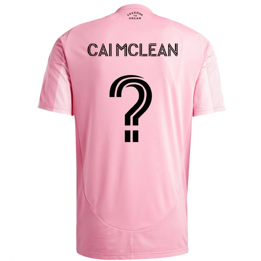Danxen Homem Camisola Cai Mclean #0 Rosa Preto Principal 2025/26 Camisa