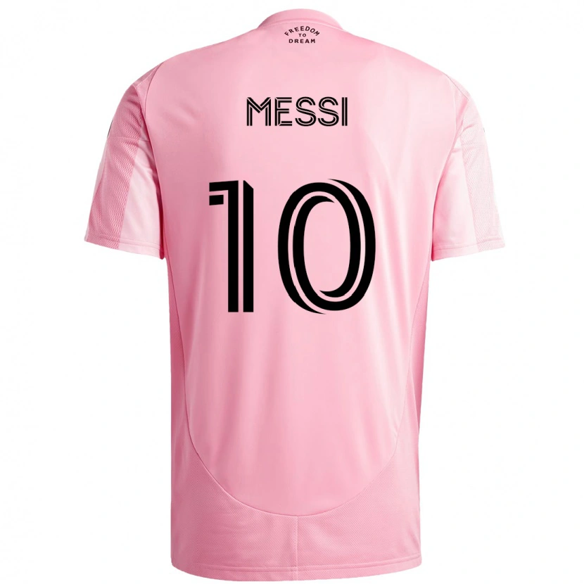Danxen Homem Camisola Lionel Messi #10 Rosa Preto Principal 2025/26 Camisa