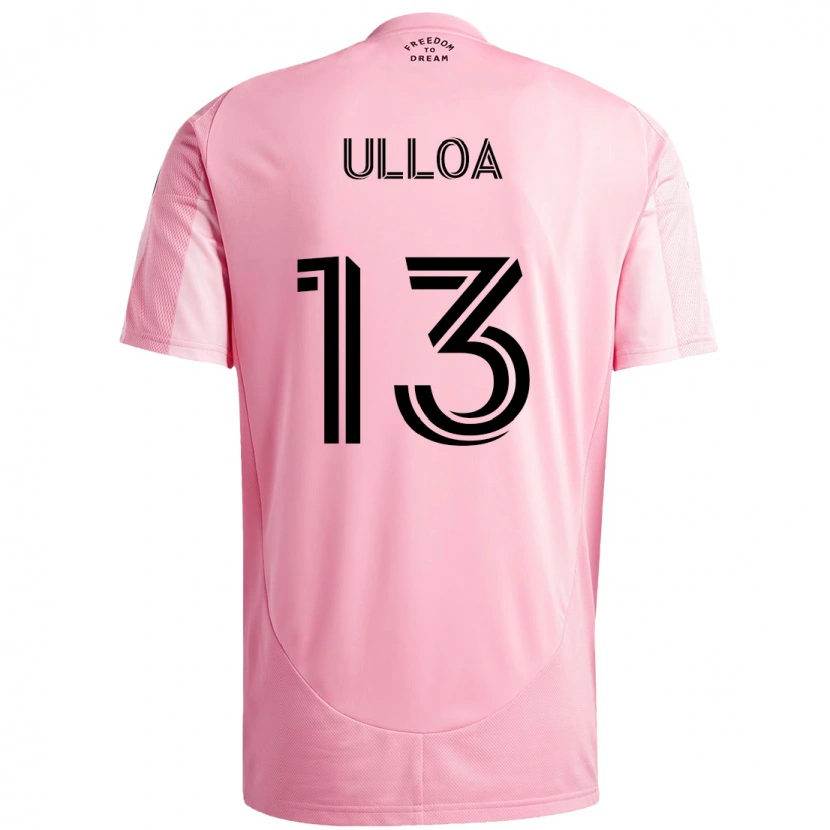 Danxen Homem Camisola Víctor Ulloa #13 Rosa Preto Principal 2025/26 Camisa