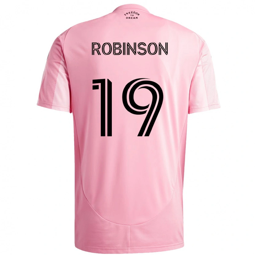 Danxen Homem Camisola Robbie Robinson #19 Rosa Preto Principal 2025/26 Camisa