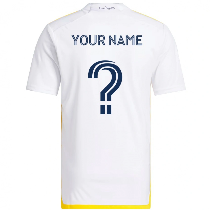 Danxen Homem Camisola Seu Nome #0 Branco Amarelo Principal 2025/26 Camisa