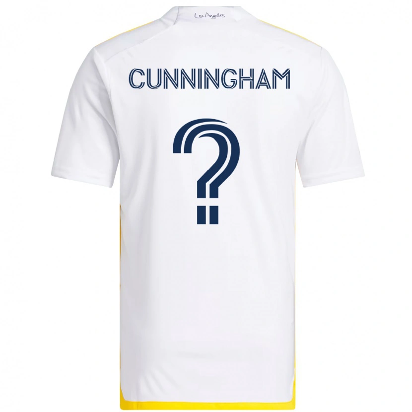 Danxen Homem Camisola Joaquin Cunningham #0 Branco Amarelo Principal 2025/26 Camisa