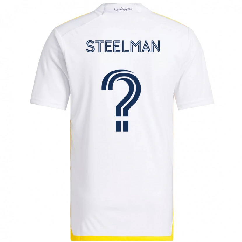 Danxen Homem Camisola Maximus Steelman #0 Branco Amarelo Principal 2025/26 Camisa