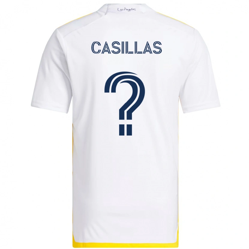 Danxen Homem Camisola Victor Casillas #0 Branco Amarelo Principal 2025/26 Camisa