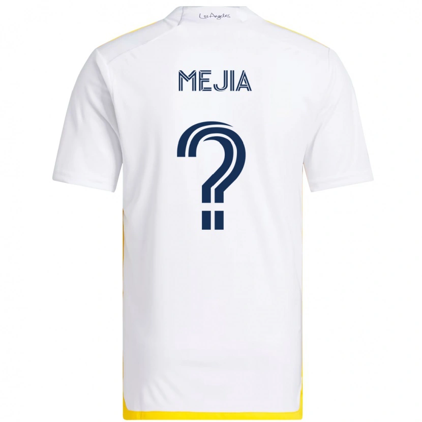 Danxen Homem Camisola Robert Mejia #0 Branco Amarelo Principal 2025/26 Camisa
