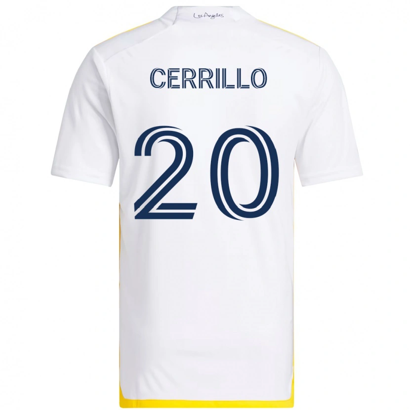 Danxen Homem Camisola Edwin Cerrillo #20 Branco Amarelo Principal 2025/26 Camisa