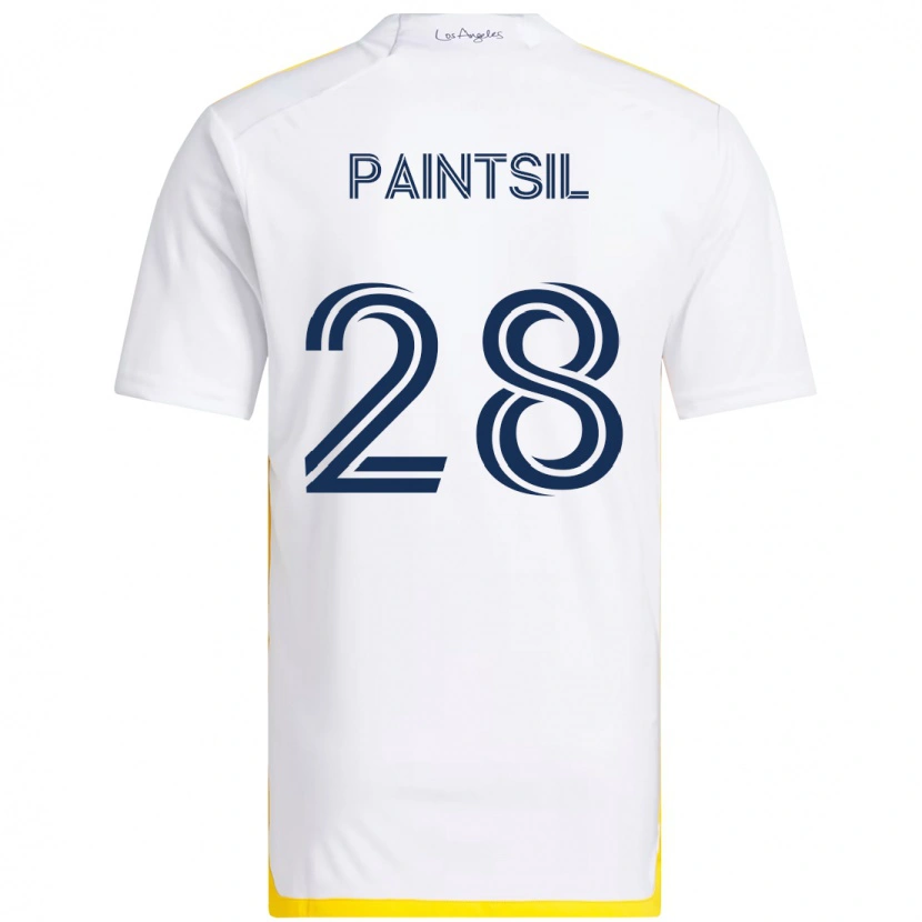 Danxen Homem Camisola Joseph Paintsil #28 Branco Amarelo Principal 2025/26 Camisa