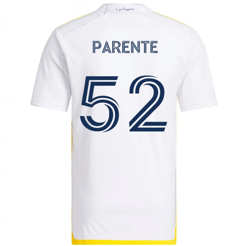 Danxen Homem Camisola Isaiah Parente #52 Branco Amarelo Principal 2025/26 Camisa