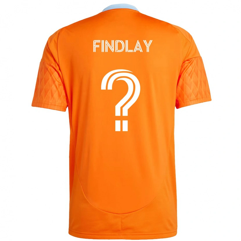 Danxen Homem Camisola Maddox Findlay #0 Laranja Branco Principal 2025/26 Camisa