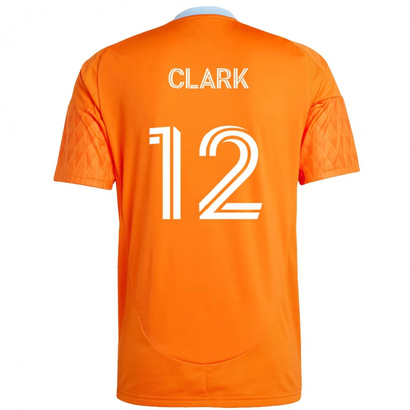 Danxen Homem Camisola Steve Clark #12 Laranja Branco Principal 2025/26 Camisa