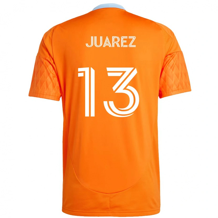 Danxen Homem Camisola Jathan Juarez #13 Laranja Branco Principal 2025/26 Camisa