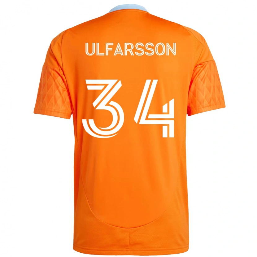Danxen Homem Camisola Thor Úlfarsson #34 Laranja Branco Principal 2025/26 Camisa