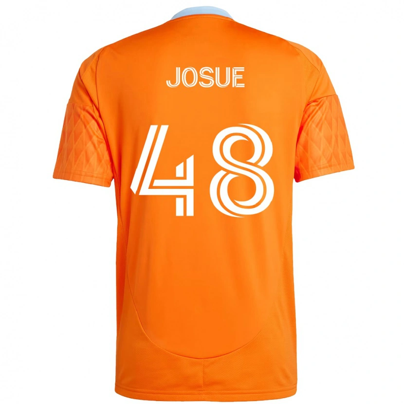 Danxen Homem Camisola Josué #48 Laranja Branco Principal 2025/26 Camisa