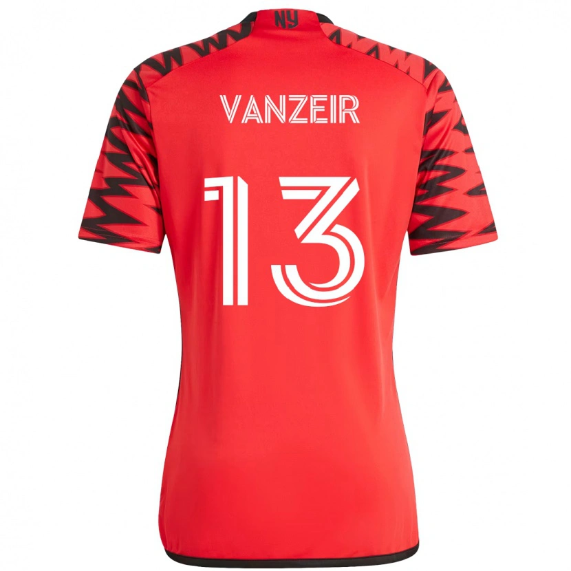 Danxen Homem Camisola Dante Vanzeir #13 Vermelho Preto Principal 2025/26 Camisa