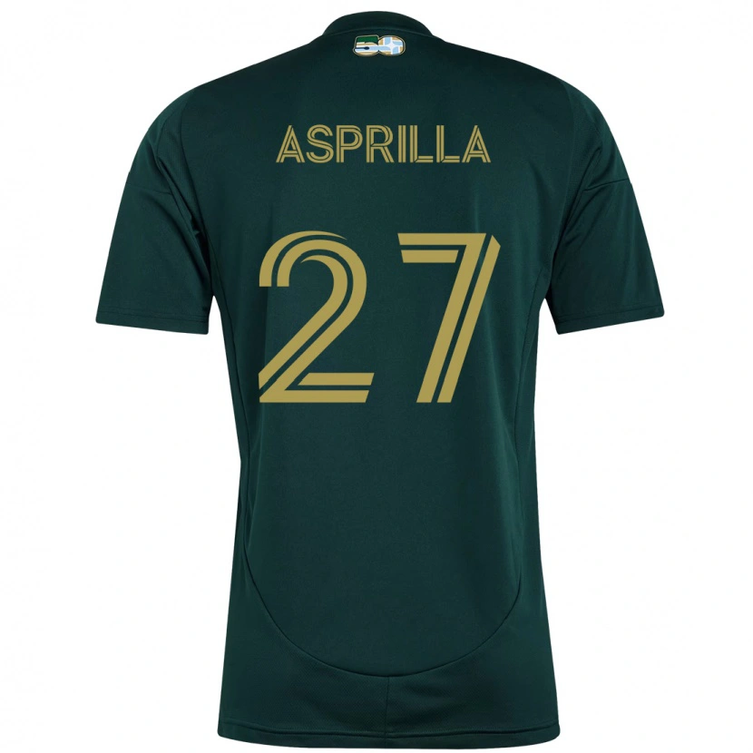 Danxen Homem Camisola Dairon Asprilla #27 Preto Castanho Principal 2025/26 Camisa