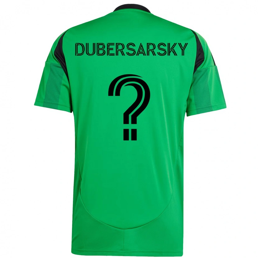Danxen Homem Camisola Nicolás Dubersarsky #0 Verde Preto Principal 2025/26 Camisa