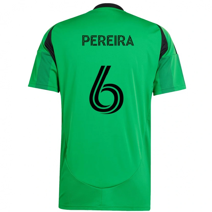 Danxen Homem Camisola Daniel Pereira #6 Verde Preto Principal 2025/26 Camisa
