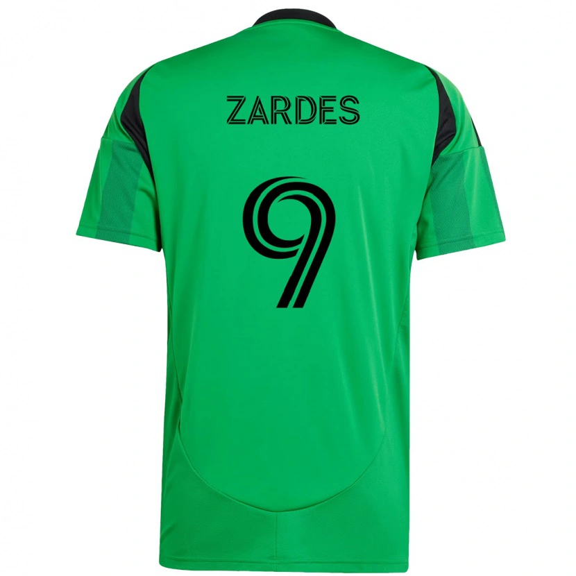 Danxen Homem Camisola Gyasi Zardes #9 Verde Preto Principal 2025/26 Camisa