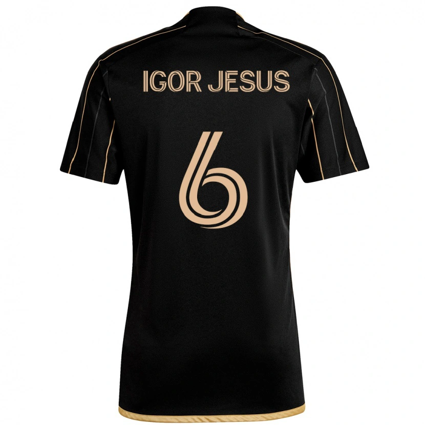 Danxen Homem Camisola Igor Jesus #6 Preto Castanho Principal 2025/26 Camisa