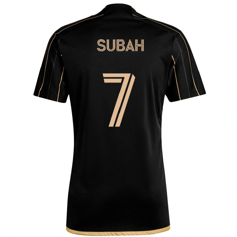 Danxen Homem Camisola Yekeson Subah #7 Preto Castanho Principal 2025/26 Camisa