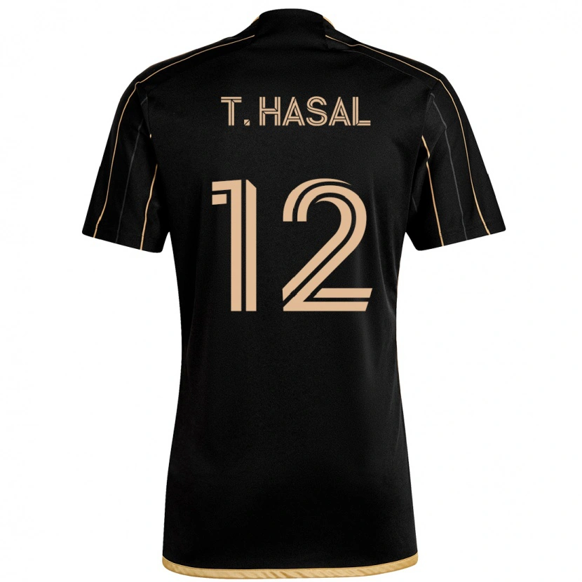 Danxen Homem Camisola Thomas Hasal #12 Preto Castanho Principal 2025/26 Camisa