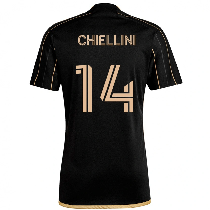 Danxen Homem Camisola Giorgio Chiellini #14 Preto Castanho Principal 2025/26 Camisa