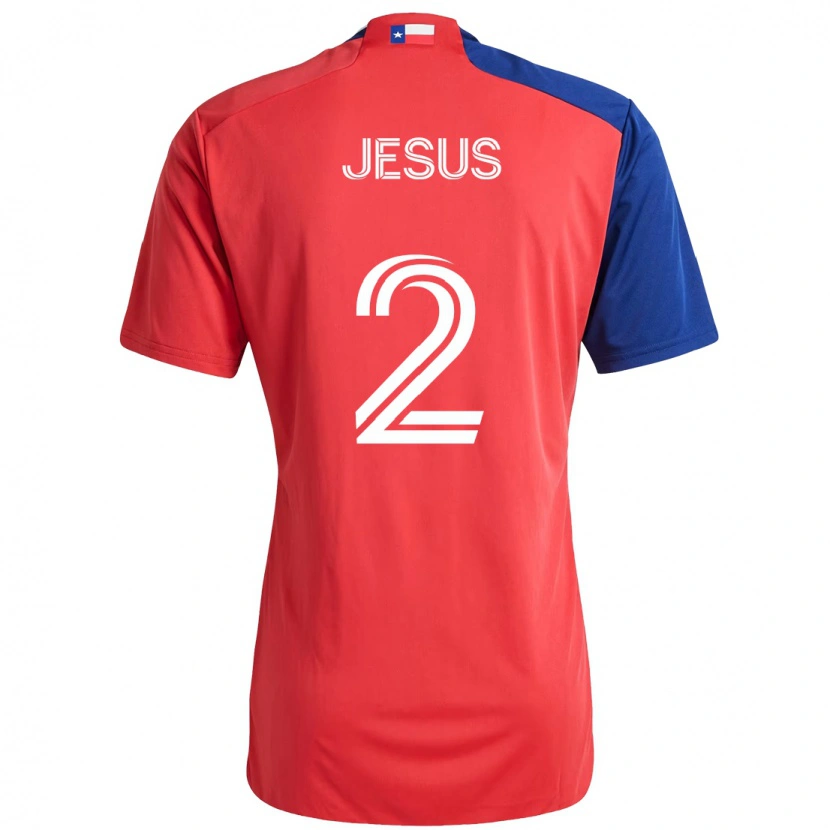 Danxen Homem Camisola Geovane Jesus #2 Vermelho Azul Marinho Principal 2025/26 Camisa
