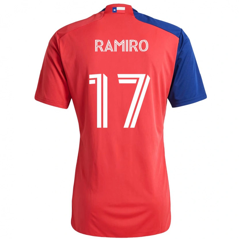 Danxen Homem Camisola Ramiro #17 Vermelho Azul Marinho Principal 2025/26 Camisa