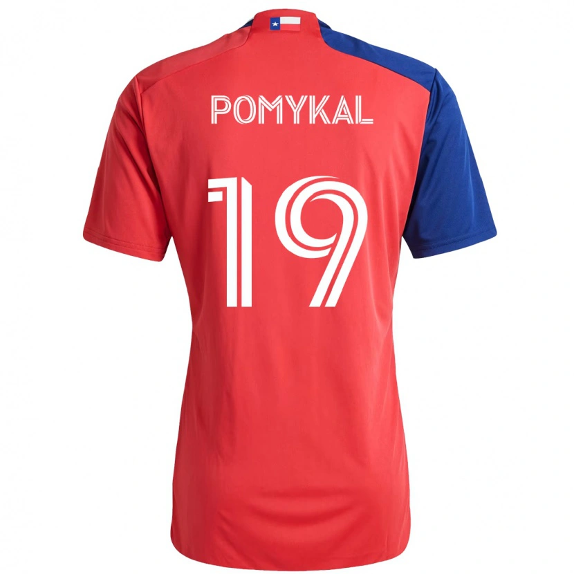 Danxen Homem Camisola Paxton Pomykal #19 Vermelho Azul Marinho Principal 2025/26 Camisa