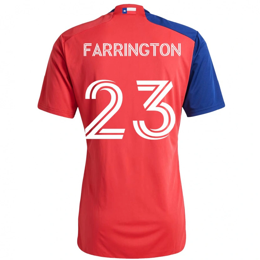 Danxen Homem Camisola Logan Farrington #23 Vermelho Azul Marinho Principal 2025/26 Camisa