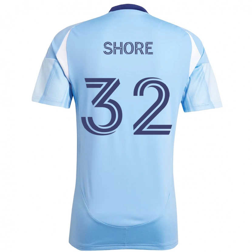 Danxen Homem Camisola Jonathan Shore #32 Azul Claro Principal 2025/26 Camisa