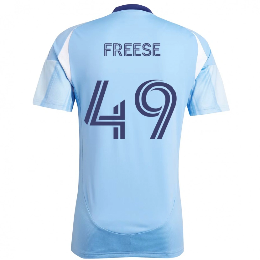 Danxen Homem Camisola Matt Freese #49 Azul Claro Principal 2025/26 Camisa