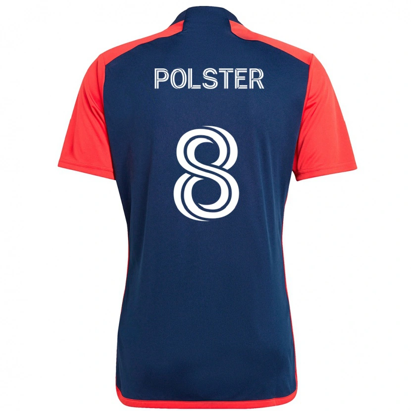 Danxen Homem Camisola Matt Polster #8 Azul Vermelho Principal 2025/26 Camisa