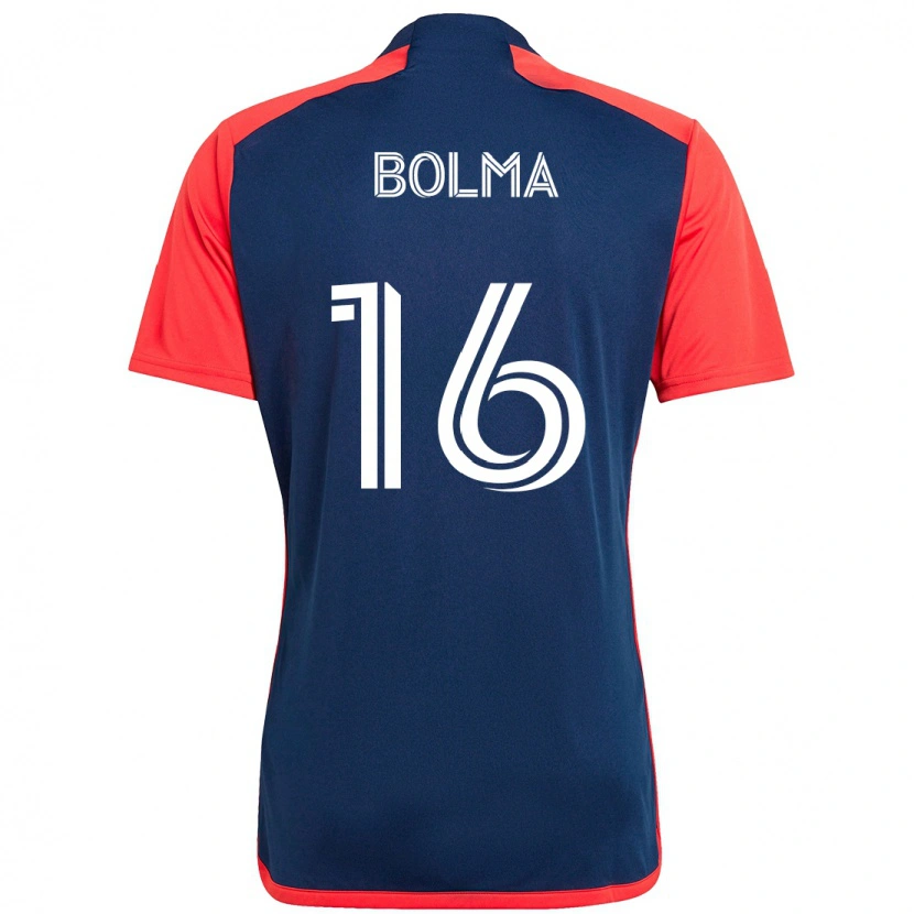 Danxen Homem Camisola Josh Bolma #16 Azul Vermelho Principal 2025/26 Camisa