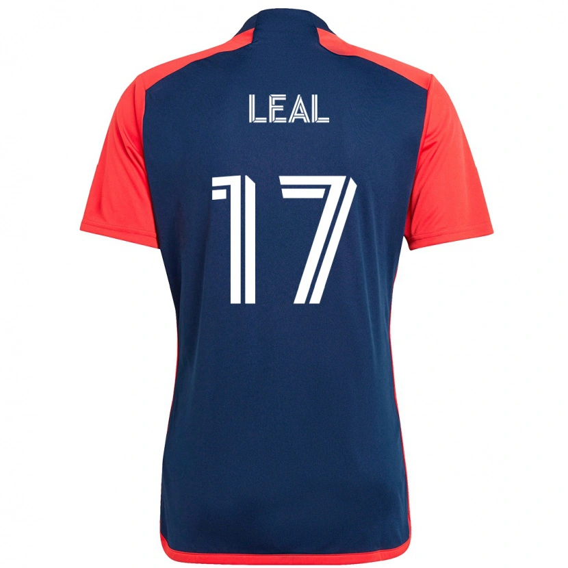 Danxen Homem Camisola Patrick Leal #17 Azul Vermelho Principal 2025/26 Camisa