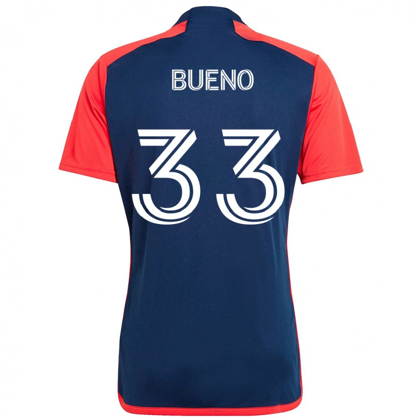 Danxen Homem Camisola Brandonn Bueno #33 Azul Vermelho Principal 2025/26 Camisa