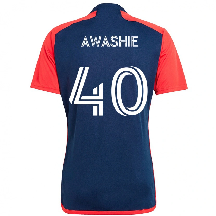 Danxen Homem Camisola Ben Awashie #40 Azul Vermelho Principal 2025/26 Camisa