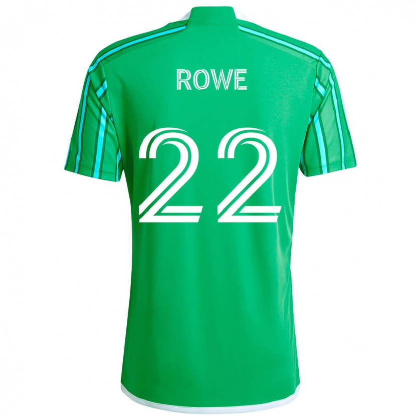 Danxen Homem Camisola Kelyn Rowe #22 Verde Branco Principal 2025/26 Camisa